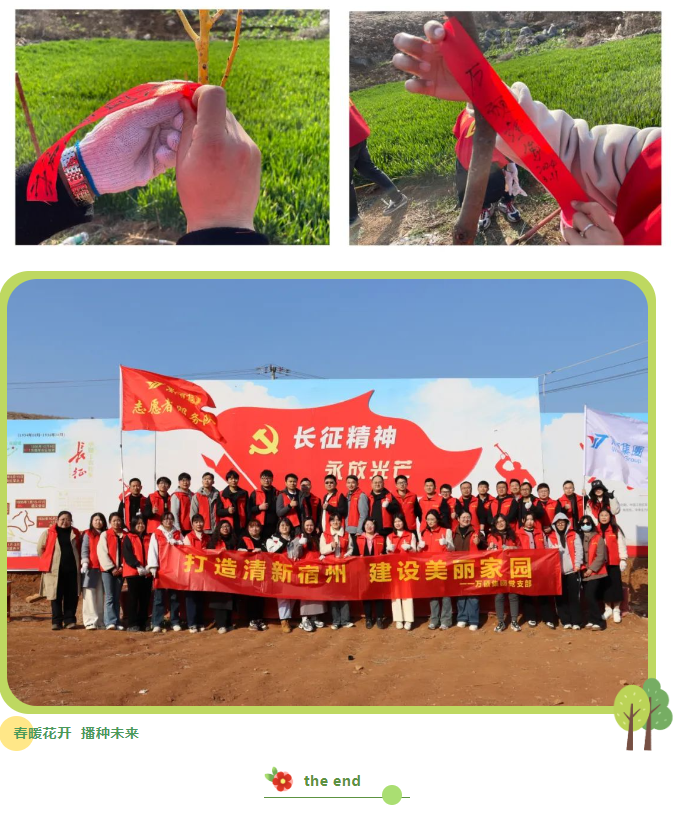 打造清新宿州 建设美丽家园 | 安徽EMC易倍(中国)科技产业（集团）有限公司团支部开展义务植树活动！